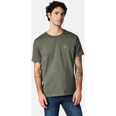 RAGWEAR Boxy T-Shirt mit Flaschen-Stickerei "Samms C Gots YOUMODO" Dark Olive XXXL RAGWEAR Boxy T-Shirt mit Flaschen-Stickerei "Samms C Gots YOUMODO" Dark Olive XXXL