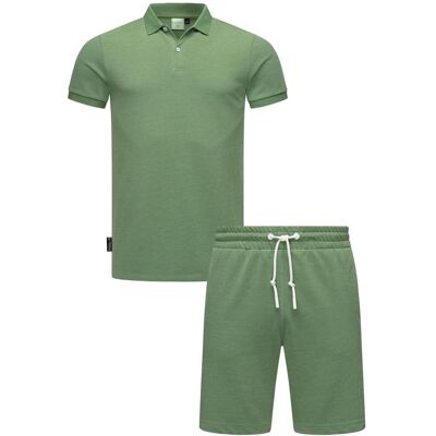 RAGWEAR Freizeitanzug aus Hemd und Short "Set Porpi" Dusty Green XXXL RAGWEAR Freizeitanzug aus Hemd und Short "Set Porpi" Dusty Green XXXL