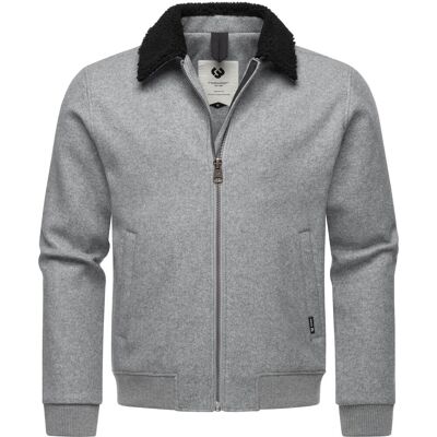 RAGWEAR Warme Übergangsjacke in Woll-Optik mit kuscheligem Teddyfell-Kragen "Sivval Felt" Light Grey XXXL RAGWEAR Warme Übergangsjacke in Woll-Optik mit kuscheligem Teddyfell-Kragen "Sivval Felt" Light Grey XXXL