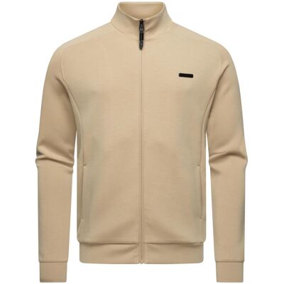 RAGWEAR Weiche Sweatjacke mit hohem Kragen "Vittom" Sand XXL RAGWEAR Weiche Sweatjacke mit hohem Kragen "Vittom" Sand XXL