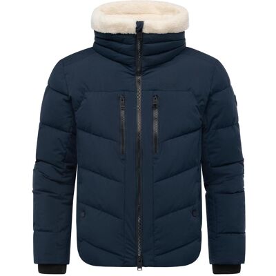 STONE HARBOUR Winter Steppjacke mit kuscheligem Kragen "Ansello XX" Navy S STONE HARBOUR Winter Steppjacke mit kuscheligem Kragen "Ansello XX" Navy S