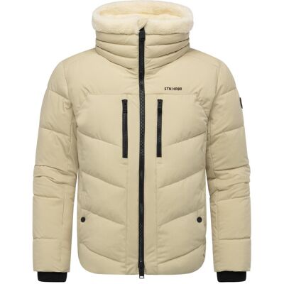 STONE HARBOUR Winter Steppjacke mit kuscheligem Kragen "Ansello XX" Sand M STONE HARBOUR Winter Steppjacke mit kuscheligem Kragen "Ansello XX" Sand M
