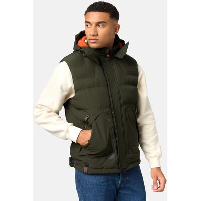 STONE HARBOUR Warme Steppweste mit Kapuze "Egoor" Olive S STONE HARBOUR Warme Steppweste mit Kapuze "Egoor" Olive S