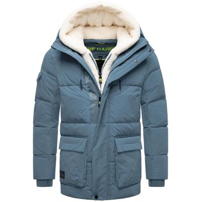 STONE HARBOUR Steppjacke mit Teddyfleece-Einsatz "Lauroo XX" Dusty Blue L STONE HARBOUR Steppjacke mit Teddyfleece-Einsatz "Lauroo XX" Dusty Blue L
