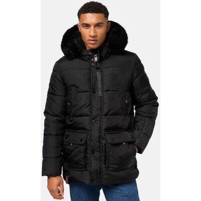 STONE HARBOUR Winter Steppjacke mit abnehmbarer Kapuze "Mironoo" Black XXXL STONE HARBOUR Winter Steppjacke mit abnehmbarer Kapuze "Mironoo" Black XXXL