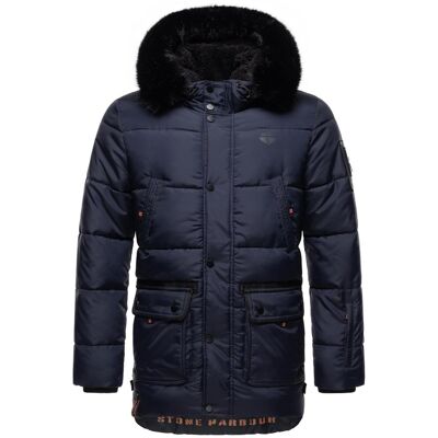 STONE HARBOUR Winter Steppjacke mit abnehmbarer Kapuze "Mironoo" Navy L STONE HARBOUR Winter Steppjacke mit abnehmbarer Kapuze "Mironoo" Navy L