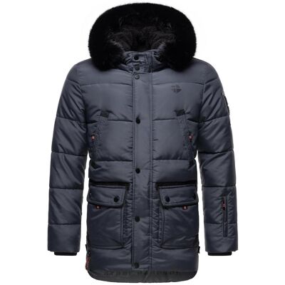 STONE HARBOUR Winter Steppjacke mit abnehmbarer Kapuze "Mironoo" Stone Blue L STONE HARBOUR Winter Steppjacke mit abnehmbarer Kapuze "Mironoo" Stone Blue L