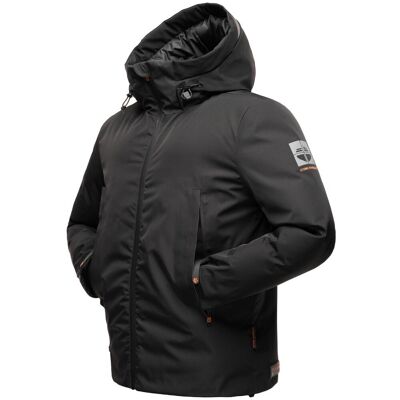 STONE HARBOUR Moagaa Herren Schwarze Wasserdichte Winterjacke STONE HARBOUR Moagaa Herren Schwarze Wasserdichte Winterjacke
