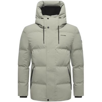 STONE HARBOUR Steppjacke mit Kapuze "Taviaan XX" Silver Grey M STONE HARBOUR Steppjacke mit Kapuze "Taviaan XX" Silver Grey M
