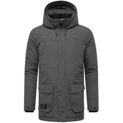 STONE HARBOUR Winterjacke mit Kapuze "Wadiim XX" Anthracite S STONE HARBOUR Winterjacke mit Kapuze "Wadiim XX" Anthracite S