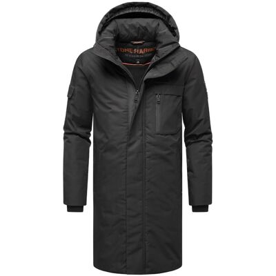 STONE HARBOUR Warmer Herren Wintermantel mit Kapuze "Xandroo XX" Black M STONE HARBOUR Warmer Herren Wintermantel mit Kapuze "Xandroo XX" Black M