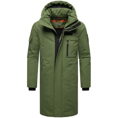 STONE HARBOUR Warmer Herren Wintermantel mit Kapuze "Xandroo XX" Pine Olive L STONE HARBOUR Warmer Herren Wintermantel mit Kapuze "Xandroo XX" Pine Olive L