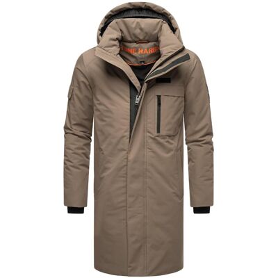 STONE HARBOUR Warmer Herren Wintermantel mit Kapuze "Xandroo XX" Stone Brown XXXL STONE HARBOUR Warmer Herren Wintermantel mit Kapuze "Xandroo XX" Stone Brown XXXL