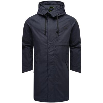 STONE HARBOUR Langer Übergangsmantel mit Kapuze "Yaroon" Navy L STONE HARBOUR Langer Übergangsmantel mit Kapuze "Yaroon" Navy L