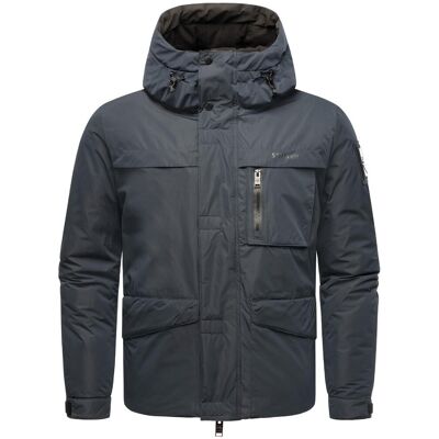 STONE HARBOUR Fleece-gefütterte Winterjacke "Yorchii XX" Navy XXL STONE HARBOUR Fleece-gefütterte Winterjacke "Yorchii XX" Navy XXL