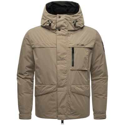 STONE HARBOUR Fleece-gefütterte Winterjacke "Yorchii XX" Stone Brown L STONE HARBOUR Fleece-gefütterte Winterjacke "Yorchii XX" Stone Brown L