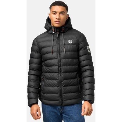 STONE HARBOUR Gefütterte Winter Steppjacke mit Kapuze "Zaharoo" Black XXXL STONE HARBOUR Gefütterte Winter Steppjacke mit Kapuze "Zaharoo" Black XXXL