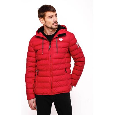 STONE HARBOUR Gefütterte Winter Steppjacke mit Kapuze "Zaharoo" Chili Red XXL STONE HARBOUR Gefütterte Winter Steppjacke mit Kapuze "Zaharoo" Chili Red XXL