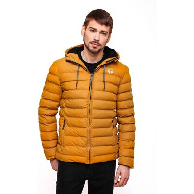 STONE HARBOUR Gefütterte Winter Steppjacke mit Kapuze "Zaharoo" Ocher Brown XXL STONE HARBOUR Gefütterte Winter Steppjacke mit Kapuze "Zaharoo" Ocher Brown XXL