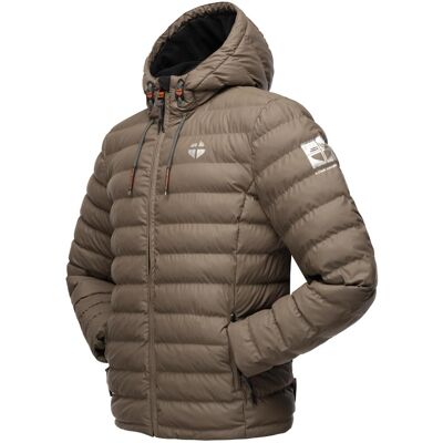 STONE HARBOUR Gefütterte Winter Steppjacke mit Kapuze "Zaharoo" Stone Brown XXXL STONE HARBOUR Gefütterte Winter Steppjacke mit Kapuze "Zaharoo" Stone Brown XXXL