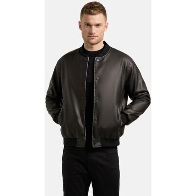 KHUJO Kunstlederjacke mit Bündchen "Cale" Vintage Black XL KHUJO Kunstlederjacke mit Bündchen "Cale" Vintage Black XL