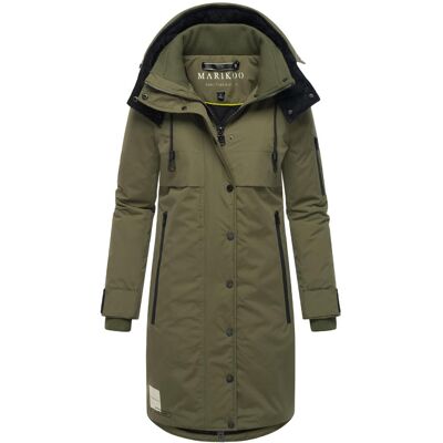 MARIKOO Wintermantel mit Kapuze "Anoukaa 16" Olive Forest S MARIKOO Wintermantel mit Kapuze "Anoukaa 16" Olive Forest S