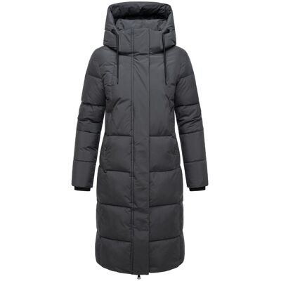 MARIKOO Winter Steppmantel mit abnehmbarer Kapuze "Chumanii XVI" Anthracite S MARIKOO Winter Steppmantel mit abnehmbarer Kapuze "Chumanii XVI" Anthracite S
