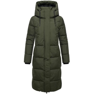 MARIKOO Winter Steppmantel mit abnehmbarer Kapuze "Chumanii XVI" Dark Olive S MARIKOO Winter Steppmantel mit abnehmbarer Kapuze "Chumanii XVI" Dark Olive S