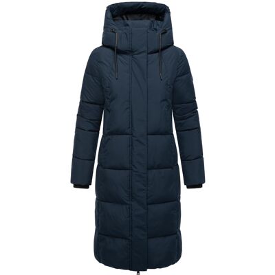 MARIKOO Winter Steppmantel mit abnehmbarer Kapuze "Chumanii XVI" Navy S MARIKOO Winter Steppmantel mit abnehmbarer Kapuze "Chumanii XVI" Navy S