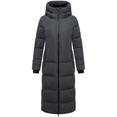MARIKOO Winter Steppmantel mit Kapuze "Honiaa XVI" Anthracite S MARIKOO Winter Steppmantel mit Kapuze "Honiaa XVI" Anthracite S
