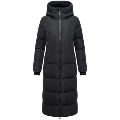 MARIKOO Winter Steppmantel mit Kapuze "Honiaa XVI" Black S MARIKOO Winter Steppmantel mit Kapuze "Honiaa XVI" Black S
