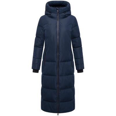 MARIKOO Winter Steppmantel mit Kapuze "Honiaa XVI" Navy S MARIKOO Winter Steppmantel mit Kapuze "Honiaa XVI" Navy S