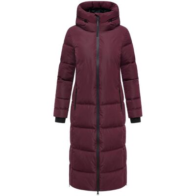 MARIKOO Winter Steppmantel mit Kapuze "Honiaa XVI" Wine S MARIKOO Winter Steppmantel mit Kapuze "Honiaa XVI" Wine S