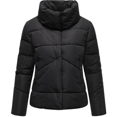 MARIKOO Warme Winterjacke mit hohem Kragen "Jalliaa 16" Black XXL MARIKOO Warme Winterjacke mit hohem Kragen "Jalliaa 16" Black XXL