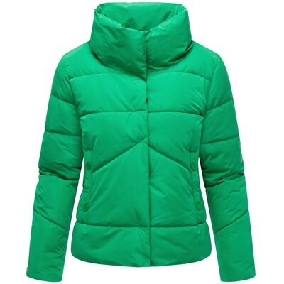 MARIKOO Warme Winterjacke mit hohem Kragen "Jalliaa 16" Smaragd Green M MARIKOO Warme Winterjacke mit hohem Kragen "Jalliaa 16" Smaragd Green M