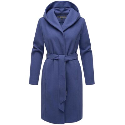 MARIKOO Wickelmantel mit Taillengürtel "Kailii 16" Blue Violet M MARIKOO Wickelmantel mit Taillengürtel "Kailii 16" Blue Violet M