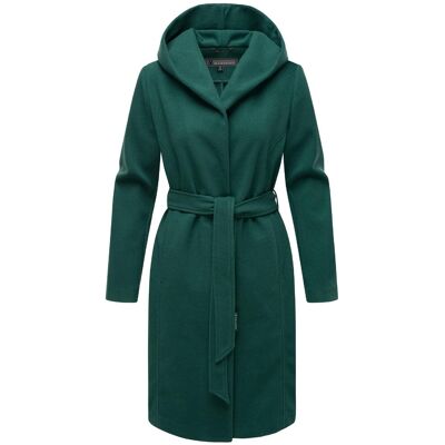 MARIKOO Wickelmantel mit Taillengürtel "Kailii 16" Evergreen M MARIKOO Wickelmantel mit Taillengürtel "Kailii 16" Evergreen M