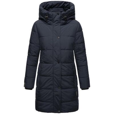 MARIKOO Steppmantel mit Kapuze "Karumikoo XVI" Navy XXXL MARIKOO Steppmantel mit Kapuze "Karumikoo XVI" Navy XXXL
