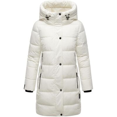 MARIKOO Steppmantel mit Kapuze "Karumikoo XVI" Offwhite XL MARIKOO Steppmantel mit Kapuze "Karumikoo XVI" Offwhite XL