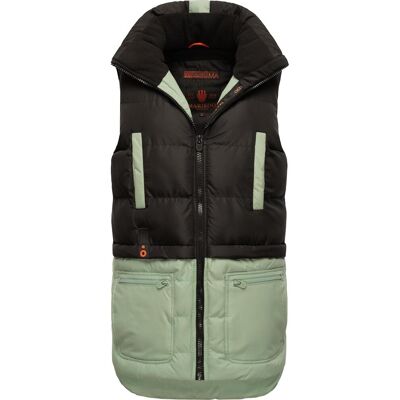 MARIKOO Steppweste "Kiraraa" Black-Smokey Mint M MARIKOO Steppweste "Kiraraa" Black-Smokey Mint M