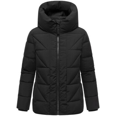 MARIKOO Winter Steppjacke "Kuschelnasee 16" Black S MARIKOO Winter Steppjacke "Kuschelnasee 16" Black S