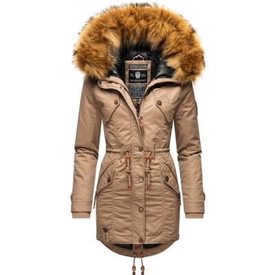 MARIKOO Winterparka mit abnehmbarem Kunstfell "La Viva Prc" Taupe Grey XS MARIKOO Winterparka mit abnehmbarem Kunstfell "La Viva Prc" Taupe Grey XS