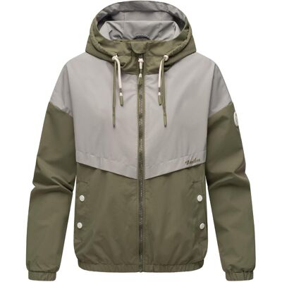 MARIKOO Leichte Bomberjacke mit Kapuze "Liubkaa" Dusty Olive M MARIKOO Leichte Bomberjacke mit Kapuze "Liubkaa" Dusty Olive M