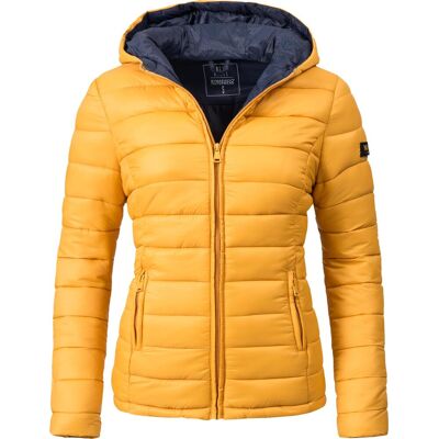 MARIKOO Leichte Steppjacke mit Kapuze "Lucy" Gelb S MARIKOO Leichte Steppjacke mit Kapuze "Lucy" Gelb S