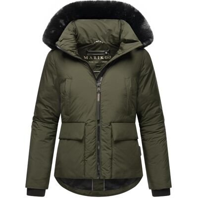 MARIKOO Wintejacke mit abnehmbarem Kunstfell "Morinaa XVI" Dark Olive XL MARIKOO Wintejacke mit abnehmbarem Kunstfell "Morinaa XVI" Dark Olive XL