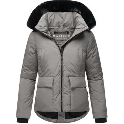 MARIKOO Wintejacke mit abnehmbarem Kunstfell "Morinaa XVI" Grey XXL MARIKOO Wintejacke mit abnehmbarem Kunstfell "Morinaa XVI" Grey XXL