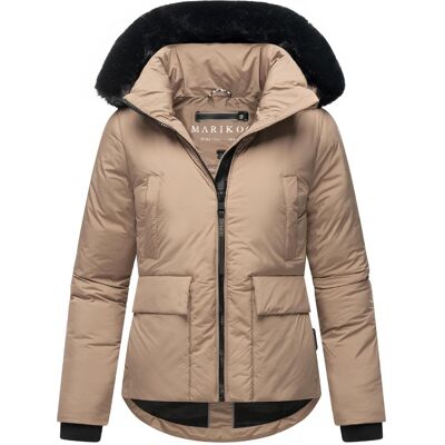 MARIKOO Wintejacke mit abnehmbarem Kunstfell "Morinaa XVI" Taupe Grey S MARIKOO Wintejacke mit abnehmbarem Kunstfell "Morinaa XVI" Taupe Grey S