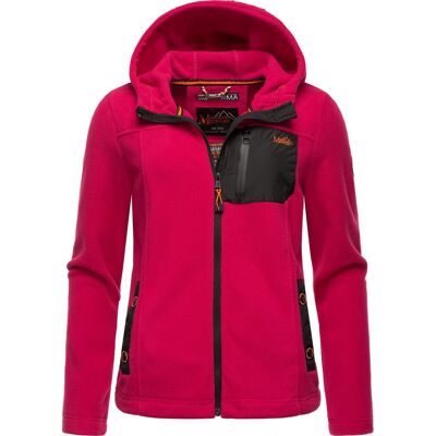 MARIKOO Leichte Fleece Übergangsjacke mit Kapuze "Mount Iwaki" Fuchsia XS MARIKOO Leichte Fleece Übergangsjacke mit Kapuze "Mount Iwaki" Fuchsia XS