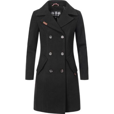Marikoo Nanakoo Woll-Optik Damen Trenchcoat - Wintermantel Marikoo Nanakoo Woll-Optik Damen Trenchcoat - Wintermantel