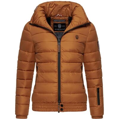 MARIKOO Kurze Winter Steppjacke mit Kapuze "Poison" Rusty Cinnamon XL MARIKOO Kurze Winter Steppjacke mit Kapuze "Poison" Rusty Cinnamon XL